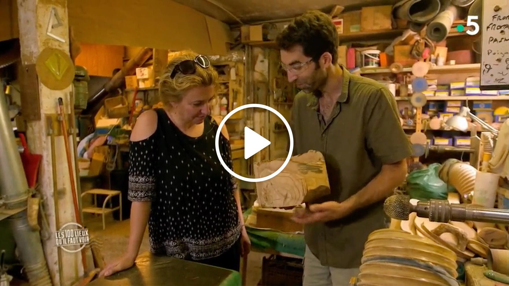 Aperçu de la vidéo passage télévisé du Travail du Bois d'olivier dans l'émission Les 100 Lieux qu'il faut voir de France 5