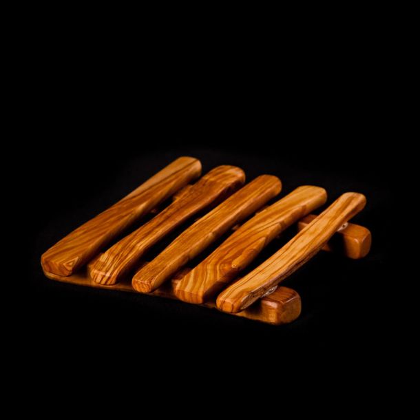 Dessous de plat à lattes - Le travail Artisanal du Bois d'Olivier 